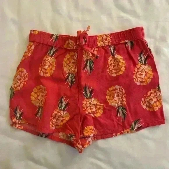 Sonoma Girls Kids Size 5 Two Piece Matching Short Set Pink Pineapple - Picture 4 of 5